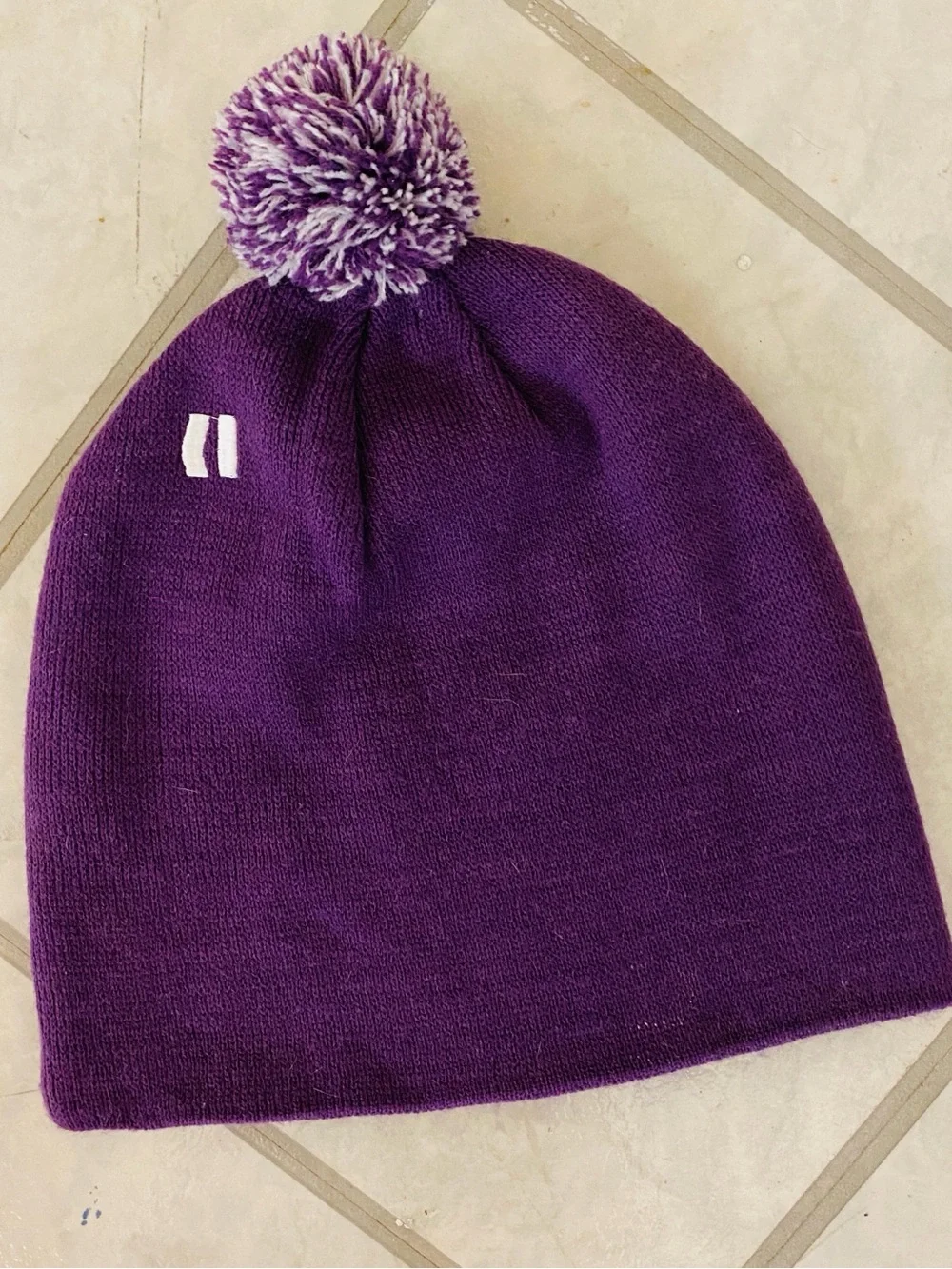Armada logo Ski Snowboard unisex mens women's warm winter snow Pom Beanie Purple